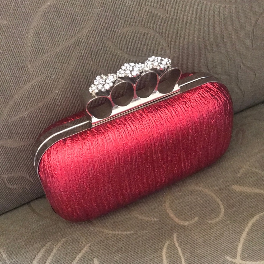 clutch purse with swarovski crystals